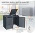 ML-Design Mülltonnenbox 2 x 240 Liter 132 x 80 x 116,3 cm Stahl anthrazit