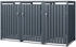 ML-Design Mülltonnenbox 3 x 240 Liter 200 x 80 x 116,3 cm Stahl anthrazit