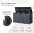 ML-Design Mülltonnenbox 3 x 240 Liter 200 x 80 x 116,3 cm Stahl anthrazit