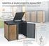 ML-Design Mülltonnenbox 3 x 240 Liter 200 x 80 x 116,3 cm Eichenoptik anthrazit