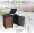 ML-Design Mülltonnenbox 3 x 240 Liter 200 x 80 x 116,3 cm Rostoptik anthrazit