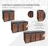 ML-Design Mülltonnenbox 3 x 240 Liter 200 x 80 x 116,3 cm Rostoptik anthrazit