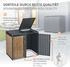 ML-Design Mülltonnenbox 4 x 240 Liter 264 x 80 x 116,3 cm Eichenoptik anthrazit
