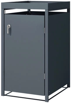 ML-Design Mülltonnenbox mit Pflanzdach 1 x 240 Liter 68 x 80 x 124 cm anthrazit