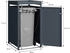 ML-Design Mülltonnenbox mit Pflanzdach 1 x 240 Liter 68 x 80 x 124 cm anthrazit