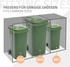 ML-Design Mülltonnenbox mit Pflanzdach 1 x 240 Liter 68 x 80 x 124 cm Lärchenoptik