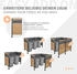 ML-Design Mülltonnenzaun für 1 Mülltonne 91 x 91 x 150 cm Stahl Holzoptik-anthrazit
