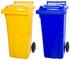 Proregal 2-Rad-Mülltonne MGB HDPE-Kunststoff 120 Liter gelb & blau 2 Stk.