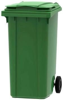 Proregal 2-Rad-Mülltonne Müllgroßbehälter 240 Liter 107,9 x 58,3 x 73,7 cm Kunststoff grün