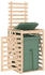 vidaXL Mülltonnenbox für 1 x 240 Liter 84 x 90 x 128,5 cm Massivholz Kiefer natur
