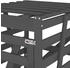 vidaXL Mülltonnenbox für 1 x 240 Liter 84 x 90 x 128,5 cm Massivholz Kiefer grau