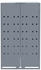 vidaXL Mülltonnenbox für 2 x 240 Liter 138 x 79 x 117 cm Stahl grau