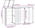vidaXL Mülltonnenbox für 3 x 240 Liter 207 x 79 x 117 cm Stahl anthrazit