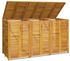 vidaXL Mülltonnenbox für 3 x 240 Liter 210 x 89 x 117 cm Massivholz Akazie