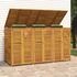 vidaXL Mülltonnenbox für 3 x 240 Liter 210 x 89 x 117 cm Massivholz Akazie
