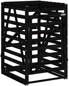 vidaXL Mülltonnenbox für 3 x 240 Liter Massivholz Kiefer schwarz – vidaXL Mülltonnenbox für 3 x 240 Liter Massivholz Kiefer schwarz - Elegante Ordnung für Ihren Außenbereich