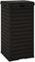 vidaXL Outdoor-Mülltonne 118 Liter 41 x 41 x 86 cm Polypropylen schwarz (1669281)
