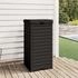 vidaXL Outdoor-Mülltonne 118 Liter 41 x 41 x 86 cm Polypropylen schwarz (1669281)