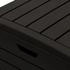 vidaXL Outdoor-Mülltonne 118 Liter 41 x 41 x 86 cm Polypropylen schwarz (1669281)