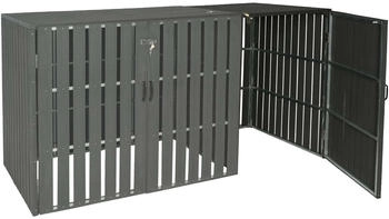 MCW M&uuml;lltonnenbox-Erweiterung J28 1 x 240 Liter 115 x 76 x 100 cm anthrazit