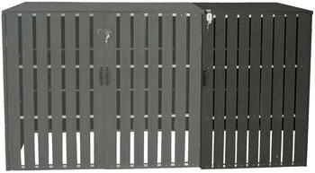 MCW Mülltonnenbox-Erweiterung J28 1 x 240 Liter 115 x 76 x 100 cm anthrazit – MCW Mülltonnenbox-Erweiterung J28 1 x 240 Liter 115 x 76 x 100 cm anthrazit für geordnete Abfallentsorgung