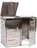 MCW Mülltonnenverkleidung E83 2 x 120 Liter 103 x 115 x 63 cm Edelstahl silber 38 kg