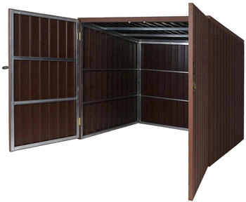 MCW M&uuml;lltonnenverkleidung J29 1 x 1100 Liter 172 x 213 x 160 cm braun