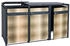 MCW Mülltonnenverkleidung J82 3 x 240 Liter 117 x 200 x 80 cm gold