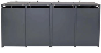 MCW Mülltonnenverkleidung J82 4 x 240 Liter 117 x 264 x 80 cm gold – MCW Mülltonnenverkleidung J82 4 x 240 Liter 117 x 264 x 80 cm gold Eleganz für Ihren Außenbereich