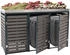 MCW Mülltonnenverkleidung K14 3 x 240 Liter 124 x 200 x 84 cm anthrazit