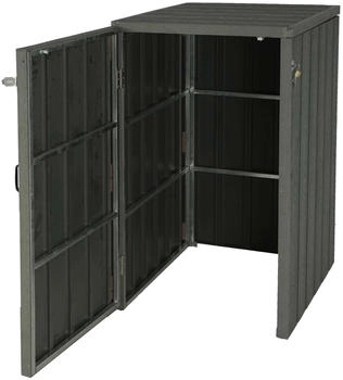 MCW WPC-M&uuml;lltonnenverkleidung J28 1 x 240 Liter 117 x 80 x 105 cm grau