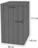 MCW WPC-Mülltonnenverkleidung J28 1 x 240 Liter 117 x 80 x 105 cm grau