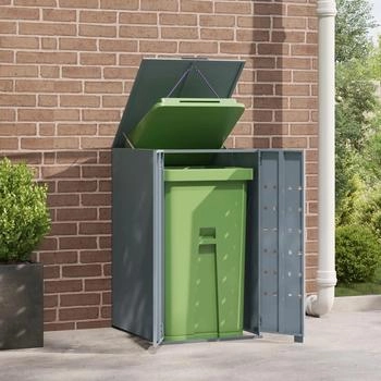 vidaXL Mülltonnenbox für 1 x 240 Liter 69 x 79 x 117 cm Stahl grau – vidaXL Mülltonnenbox für 1 x 240 Liter 69 x 79 x 117 cm Stahl grau - Elegante Ordnung für Ihren Außenbereich