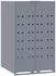 vidaXL Mülltonnenbox für 1 x 240 Liter 69 x 79 x 117 cm Stahl grau