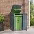 vidaXL Mülltonnenbox für 1 x 240 Liter 69 x 79 x 117 cm Stahl grau