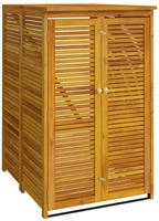 vidaXL M&uuml;lltonnenbox f&uuml;r 1 Tonne 70x89x117 cm Massivholz Akazie