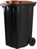 Hardwex Schwarze Mülltonne 240 l