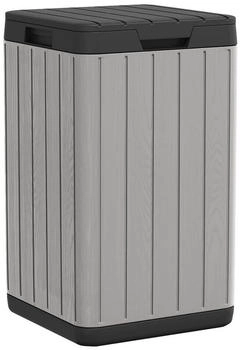 vidaXL Mülleimer Outdoor-Mülltonne Grau 38x38x65 cm PP Grau