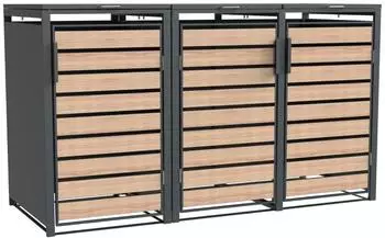 Westmann Mülltonnenbox Lacina Platz für 3 Mülltonnen je 240 L BxHxT: 200x80x116 cm