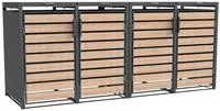 WESTMANN M&uuml;lltonnenbox "Lacina" Platz f&uuml;r 4 M&uuml;lltonnen je 240 L, BxHxT: 264x80x116