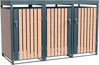 Westmann Mülltonnenbox Planta Platz für 3 Mülltonnen je 240 L BxHxT: 200x84x124,5 cm
