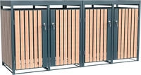 WESTMANN M&uuml;lltonnenbox "Planta" Platz f&uuml;r 4 M&uuml;lltonnen je 240 L, BxHxT: