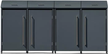 Westmann Mülltonnenbox Moderna 4 Platz für 4 Mülltonnen je 240 L BxHxT: 278x83x135 cm