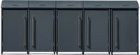 WESTMANN M&uuml;lltonnenbox "Moderna 5" Platz f&uuml;r 5 M&uuml;lltonnen je 240 L, BxHxT: