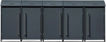 Westmann Mülltonnenbox Moderna 5 Platz für 5 Mülltonnen je 240 L BxHxT: 350x83x135 cm