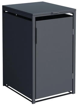 DEGAMO M&uuml;lltonnenbox M&Uuml;NCHEN Stahl grau f&uuml;r 1 Tonne 120 oder 240 Liter