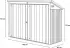 Home Deluxe Mülltonnenbox BASURA L - 1x 240L + 2x 120L (1,5 m² Komplett-Set) abschließbare Türen Gartenbox Mülltonnenverkleidung
