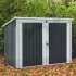 Home Deluxe Mülltonnenbox BASURA L - 1x 240L + 2x 120L (1,5 m² Komplett-Set) abschließbare Türen Gartenbox Mülltonnenverkleidung