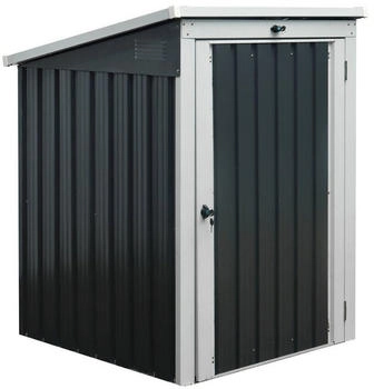 Home Deluxe Mülltonnenbox BASURA S - 1x 240L (0,77m² Komplett-Set) abschließbare Türen Geräteschuppen Mülltonnenverkleidung