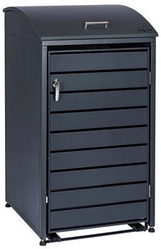 Zelsius M&uuml;lltonnenbox M&uuml;lltonnenkasten mit abgerundetem Deckel f&uuml;r eine 120 - 240 Liter